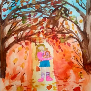 "В осеннем лесу"