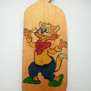 Разделочная доска кот Леопольд