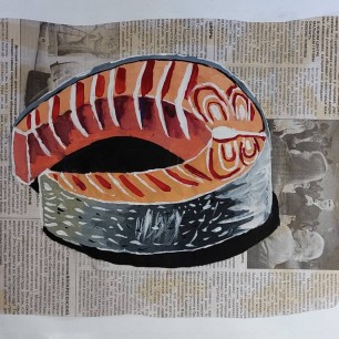 "Этюд на газете"