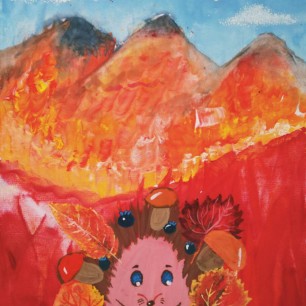 Как Ежик собирал грибы и ягоды