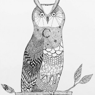 Портрет Совы на ветке