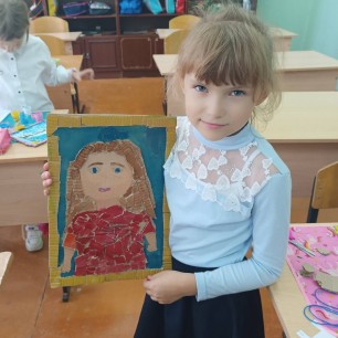 Портрет из картона