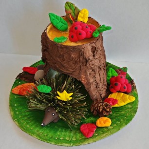 Ёжик осенью