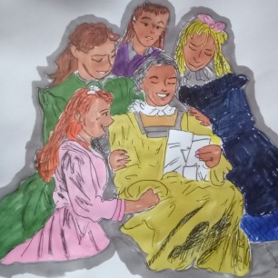 Тётя Мартч читает письмо