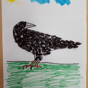 Грусный ворон.