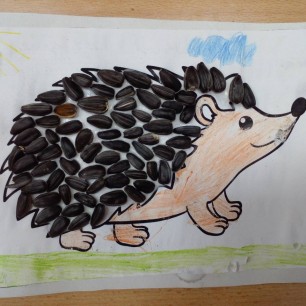 Весёлый ёжик.