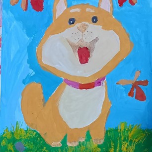 Корги на прогулке