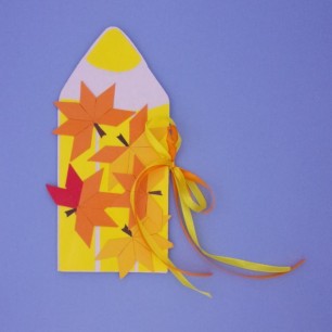 Открытка - карандаш  «Листопад»