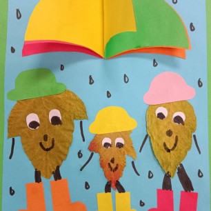 Весёлая осенняя семейка