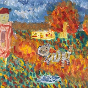 Прогулка с котиком