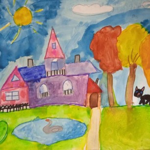 Кот пошел в гости