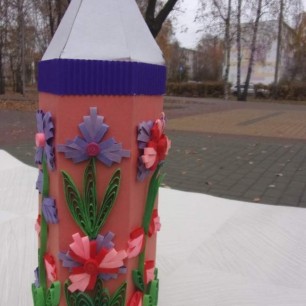 «Цветочный  объемный карандаш»