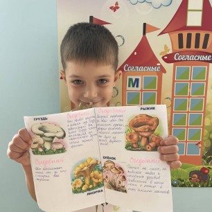 Книжка-малышка «Грибочки».