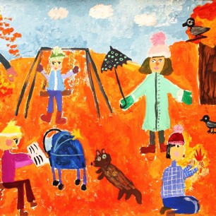 Прогулка в осеннем парке