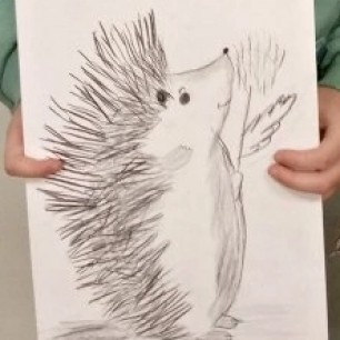 "Ёжик с цветком"