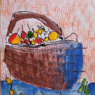 Яблоки в корзине