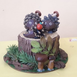 "Ёжики готовятся к зиме"