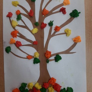 " Разноцветные листочки"