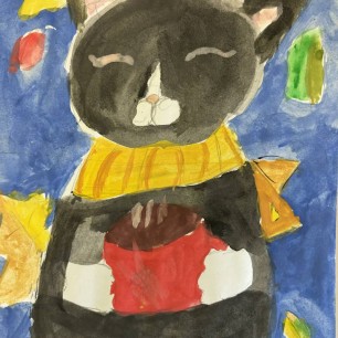 Осенний котенок