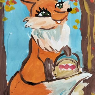 Лиса-осенняя краса