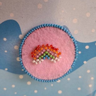 Брошь "Радуга"