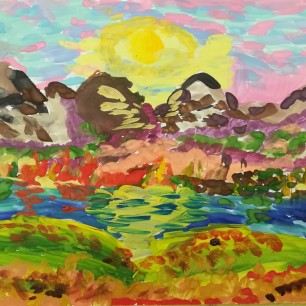 Берег озера Имандра. Осень.