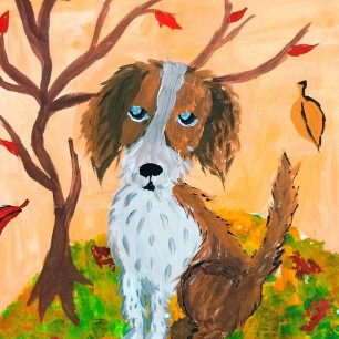 Весёлый щенок