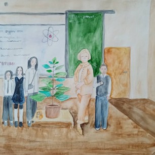 "На уроке биологии"
