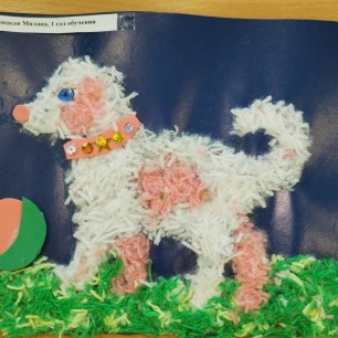 Щеночек на травке