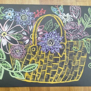 Корзина с цветами