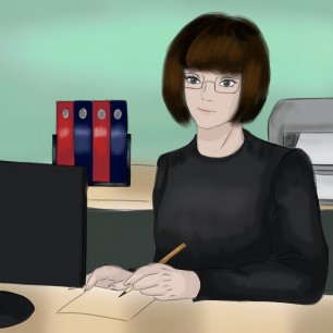 Мама на работе