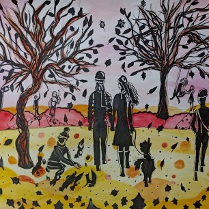 В осеннем парке