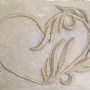 Скульптура. Розетка. Растительный орнамент