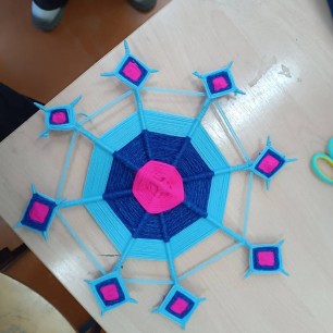 Мандала из ниток