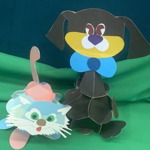 Тюра и Томка из рассказа Евгения Чарушина