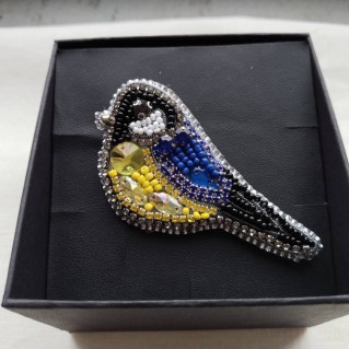 Брошь "Синичка"