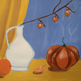 Натюрморт с тыковкой