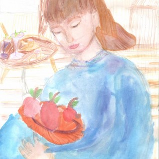 Мама с яблоками