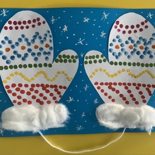 Зимняя рукавичка