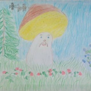 Гриб-боровик и ягода