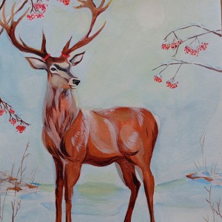 Лесной олень