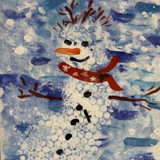 Весёлый снеговик