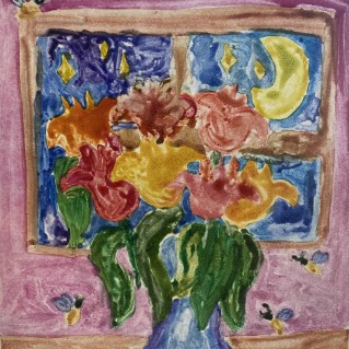 Волшебный свет для цветочка