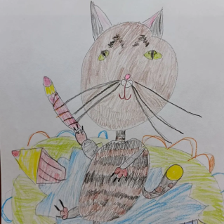 Весёлый кот