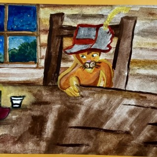 Иллюстрация к сказке «Кот в сапогах»