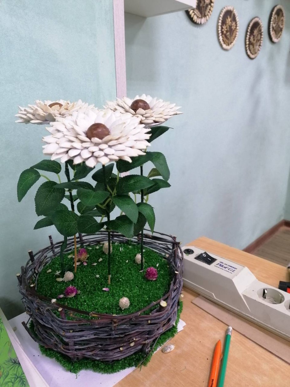 Школьная клумба