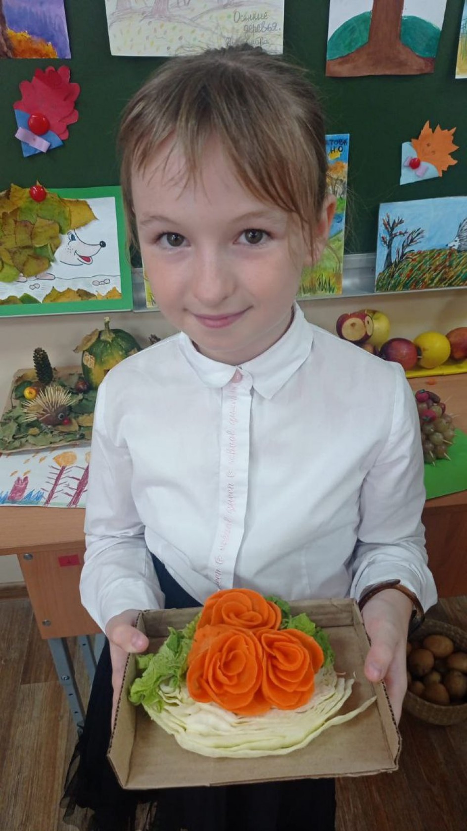 Розы из моркови