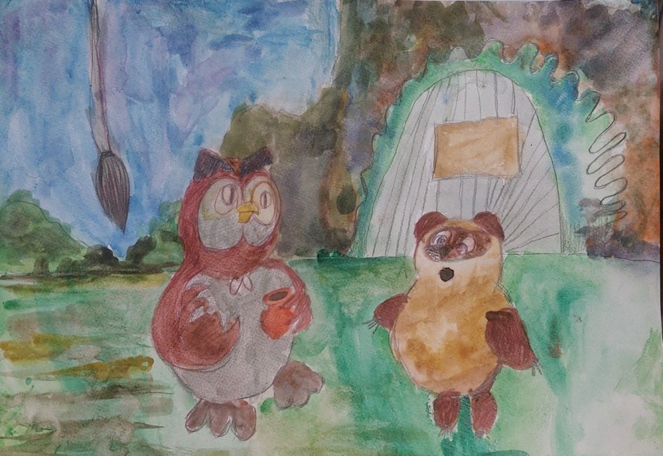 Иллюстрация к мультику Винни - Пух и день забот