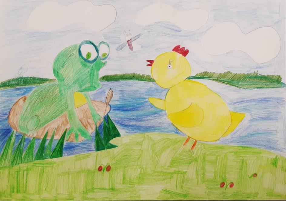 Иллюстрация сказки "Тимошкины краски",