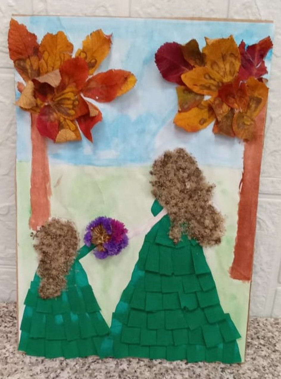 Осенняя прогулка с мамой